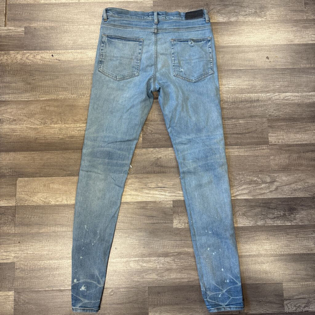 Amiri Jean Mx-1 Blue Playboy Patch