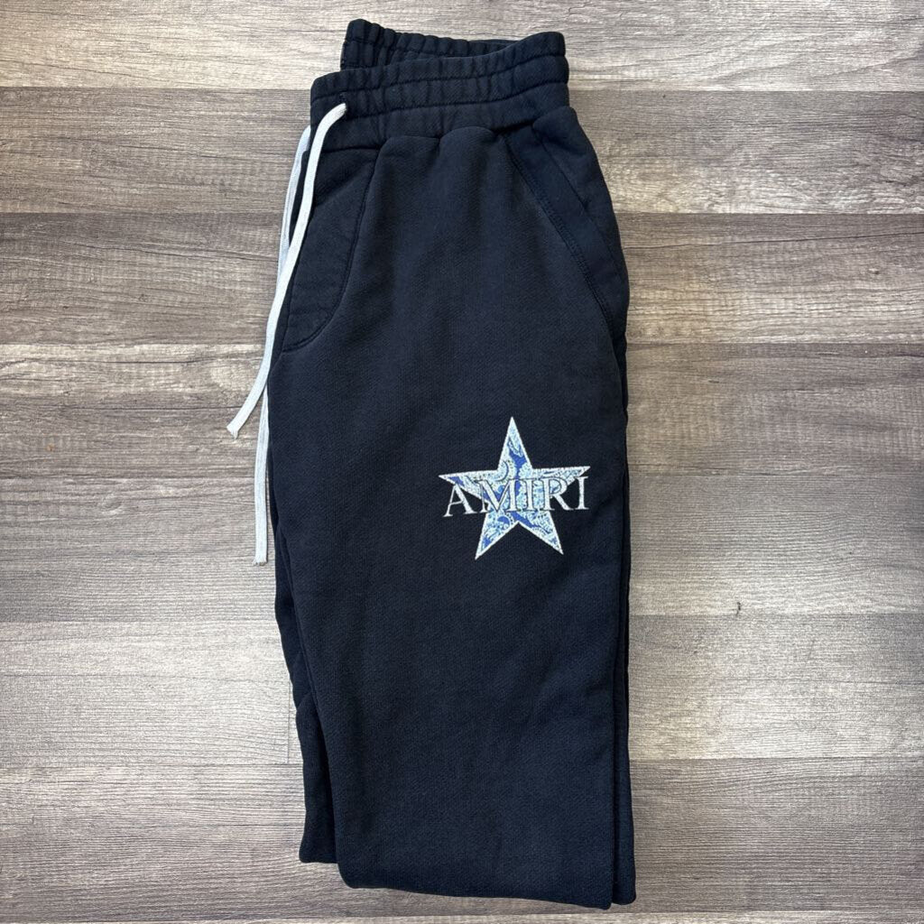 Amiri Blue Star Logo Sweatpants