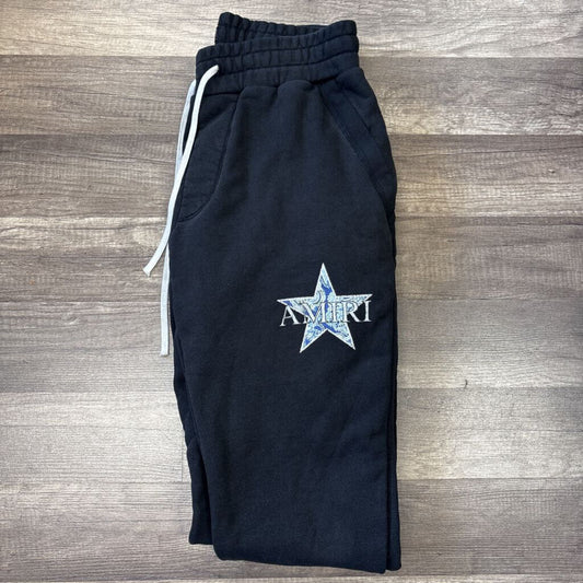 Amiri Blue Star Logo Sweatpants