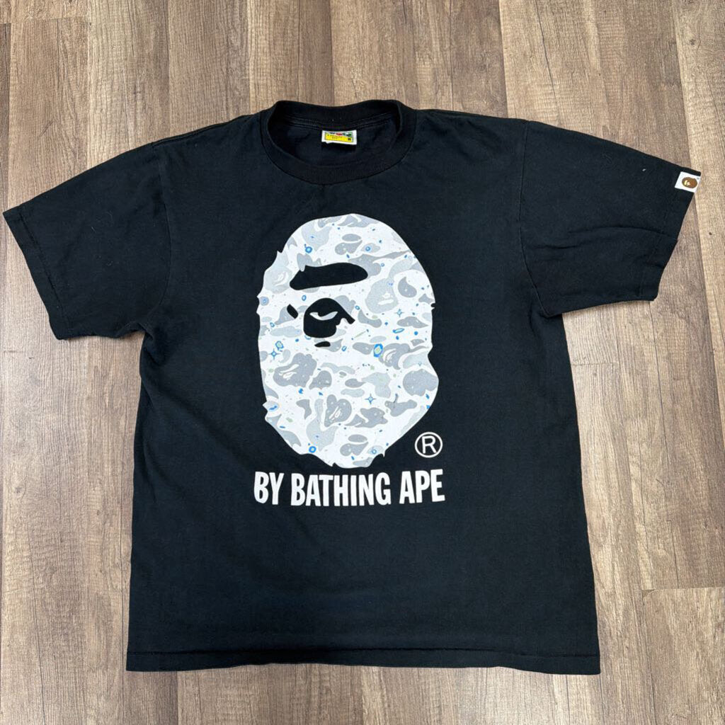 Bape Shirt Blue/White Camo Head