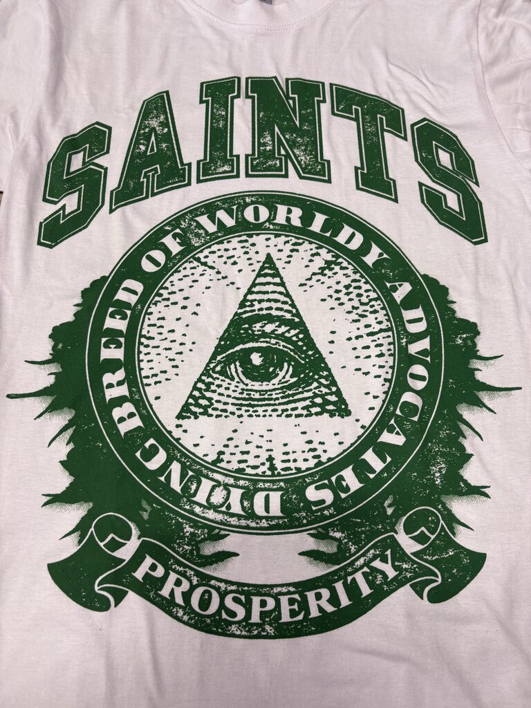 Saints dying breed money shirt white