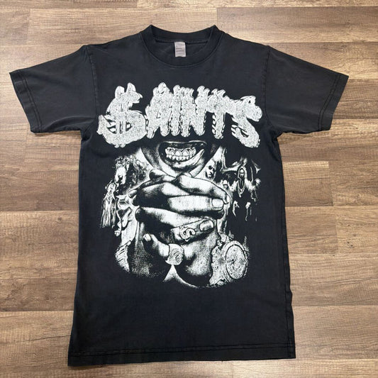 Saints bling out shirt grey