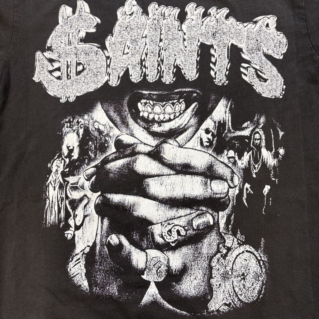 Saints bling out shirt grey