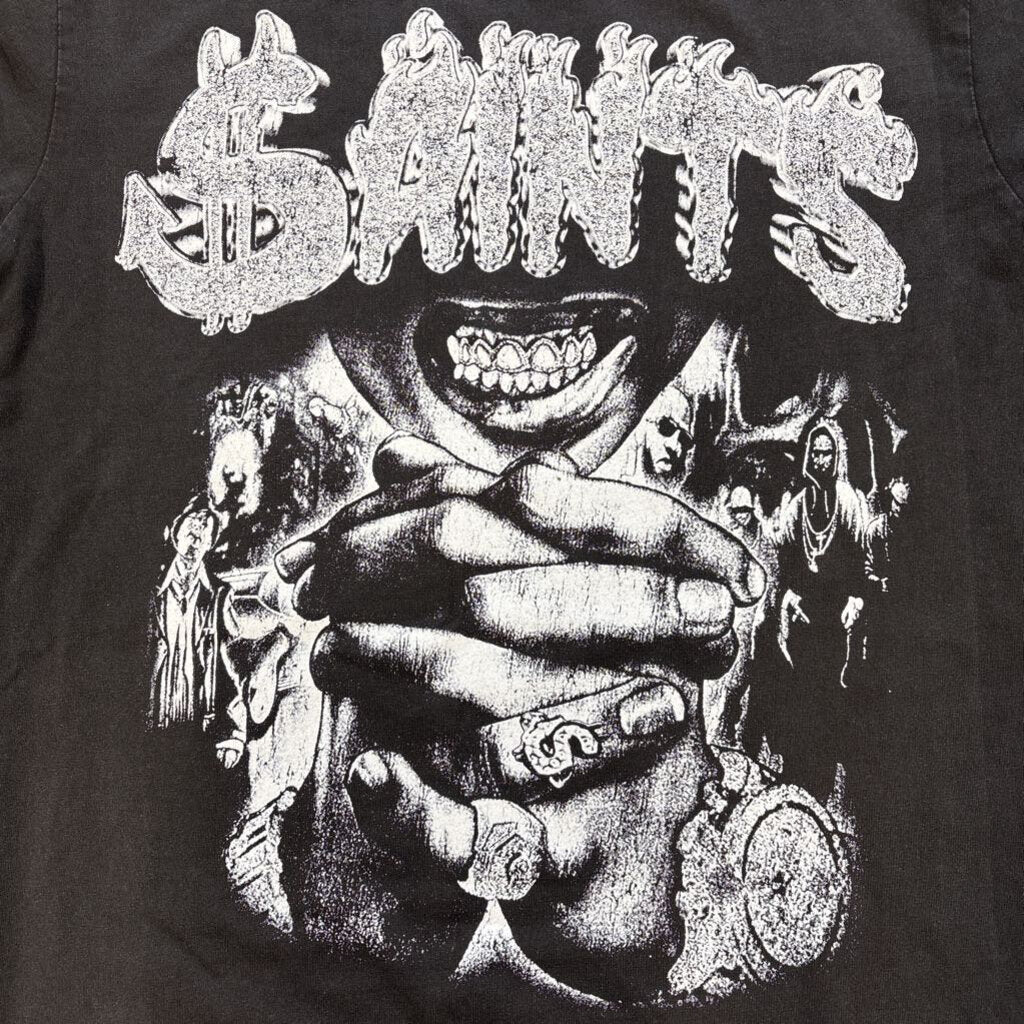 Saints bling out shirt grey