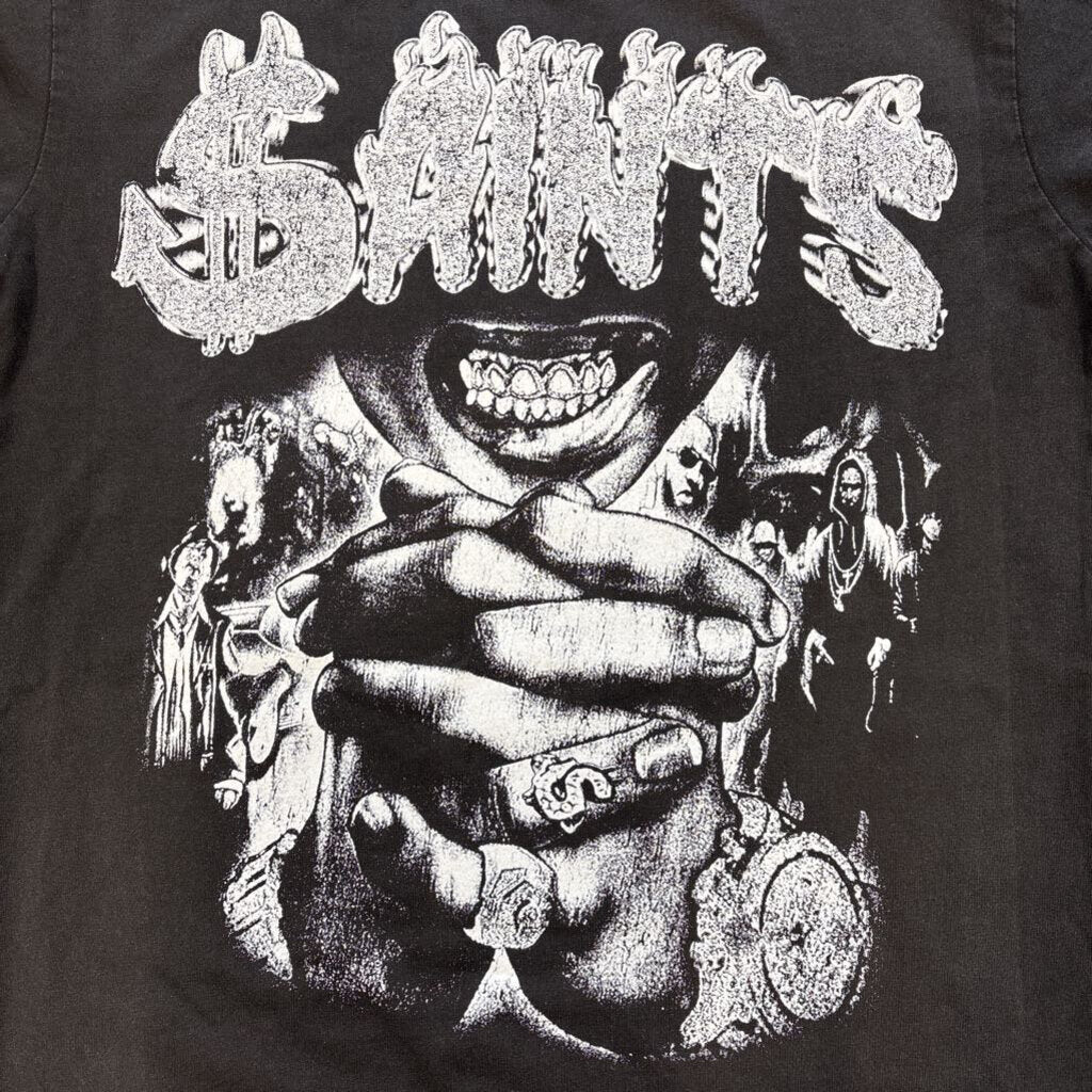 Saints bling out shirt grey
