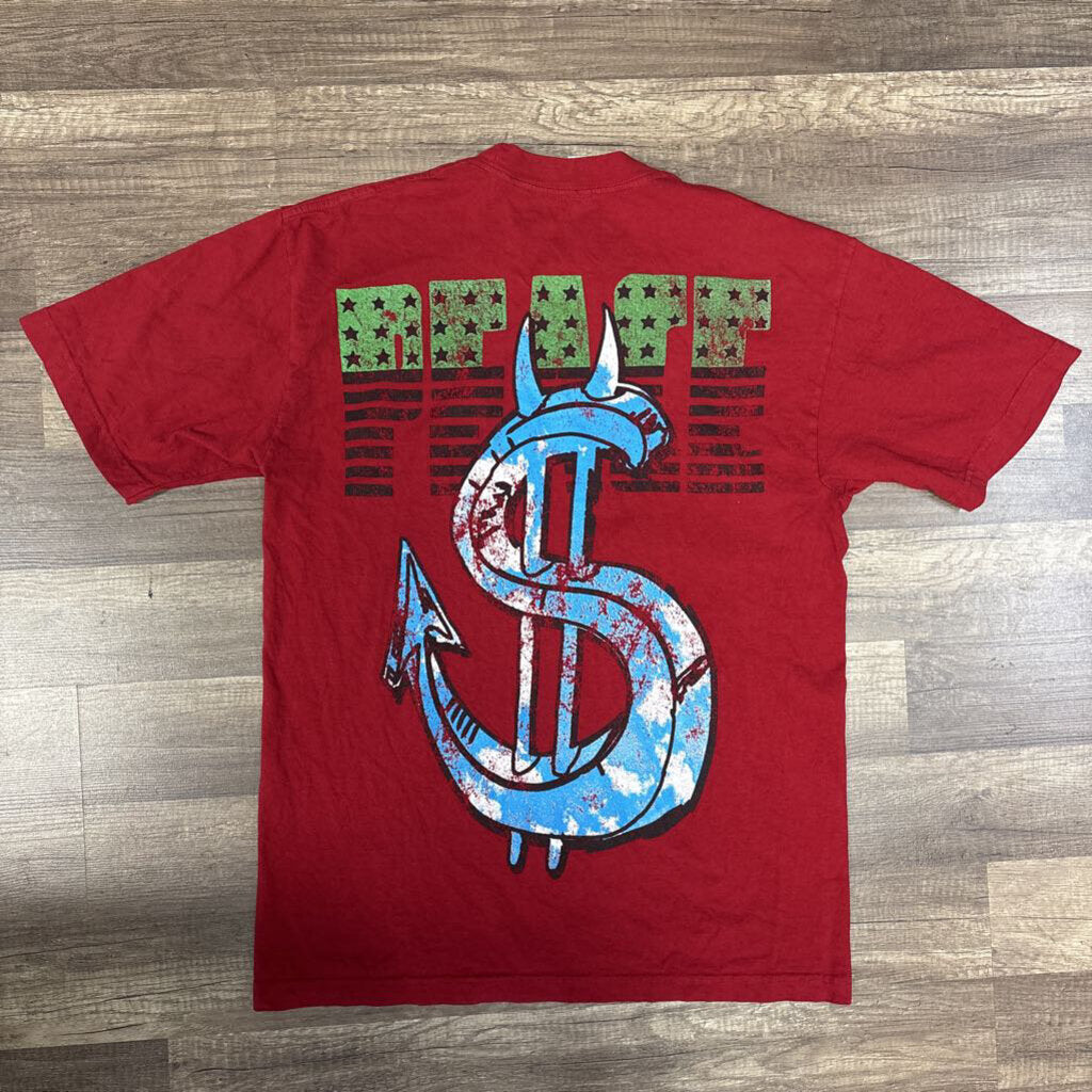 Saints peace shirt red