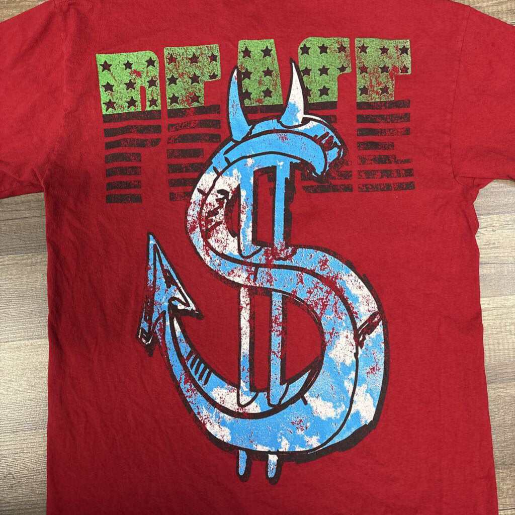 Saints peace shirt red