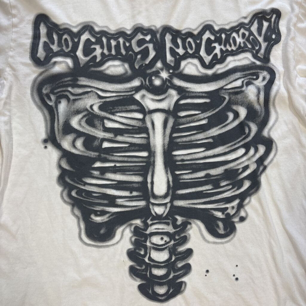 Hellstar Skeleton shirt L/S cream