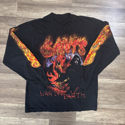 Saints war on earth shirt L/S black