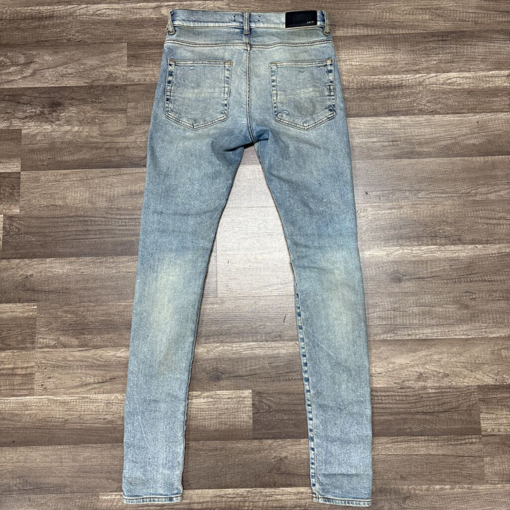Amiri jean plain light wash