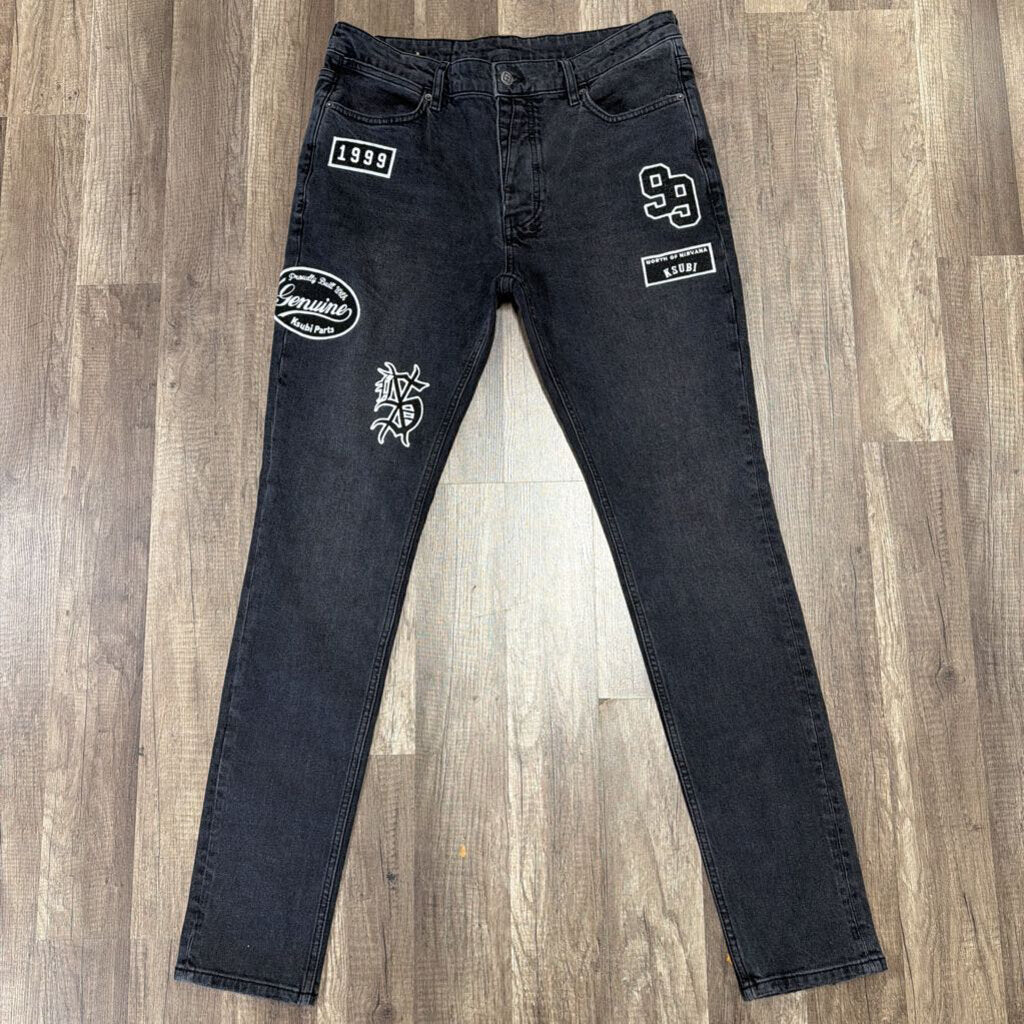 Ksubi Patch Jeans Grey