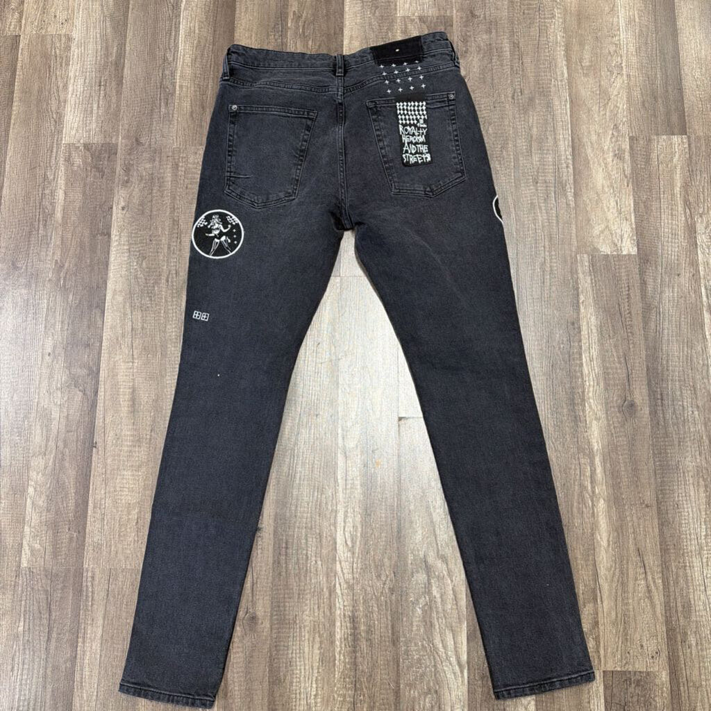 Ksubi Patch Jeans Grey