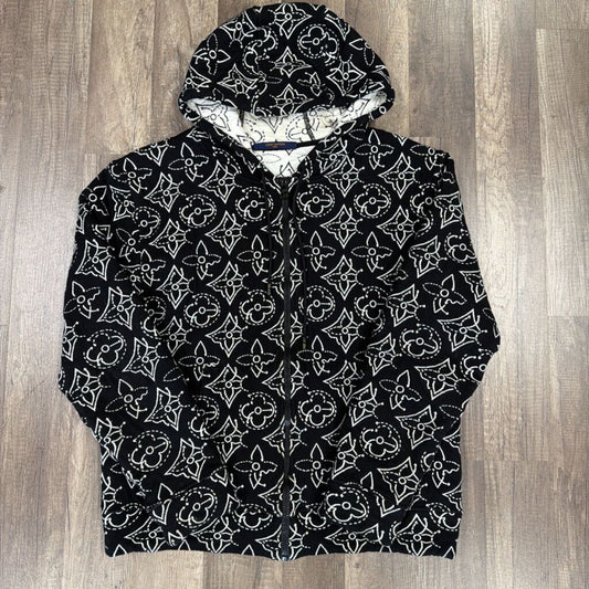 Louis Vuitton LV NBA Strategic Flowers Quilted Hoodie
