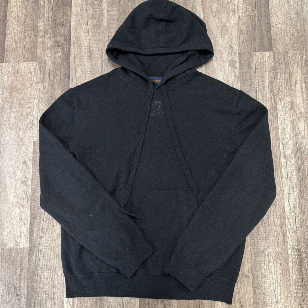 Louis Vuitton LV Light Knit Logo Hoodie Black