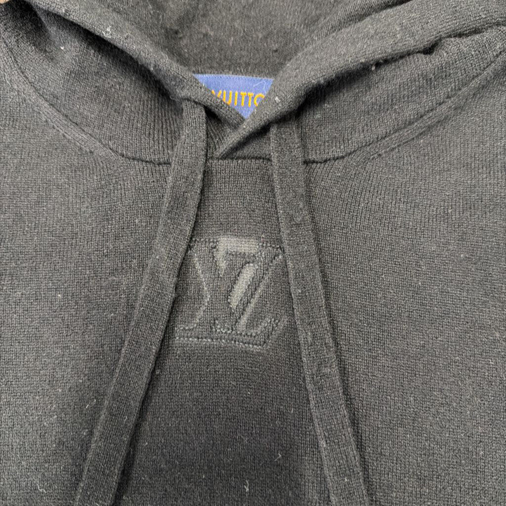 Louis Vuitton LV Light Knit Logo Hoodie Black
