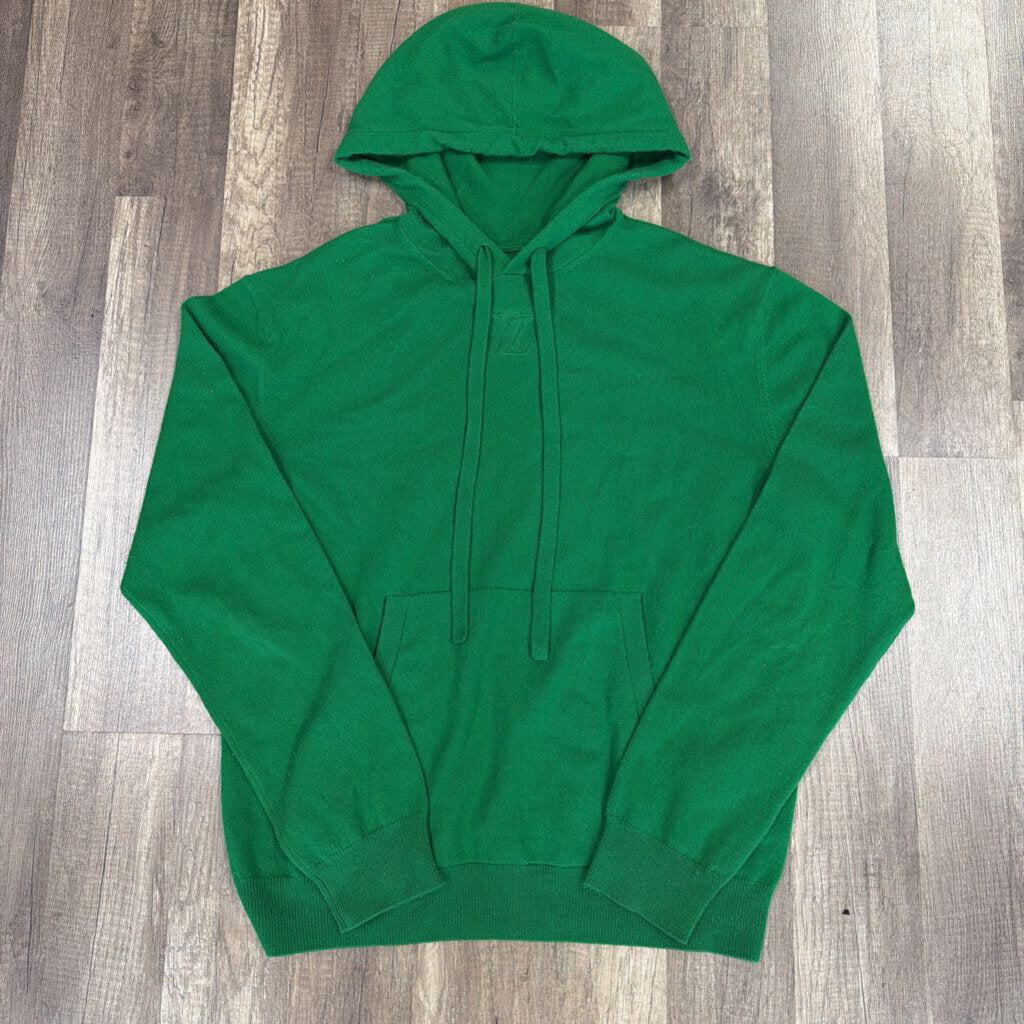 Louis Vuitton LV Light Knit Logo Hoodie Green