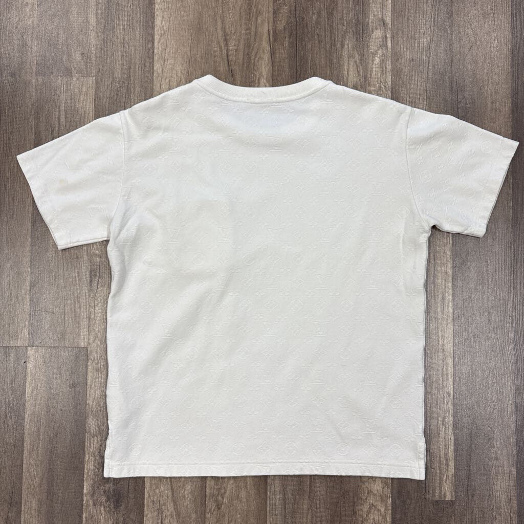 Louis Vuitton LV White Monogram Pocket T-shirt