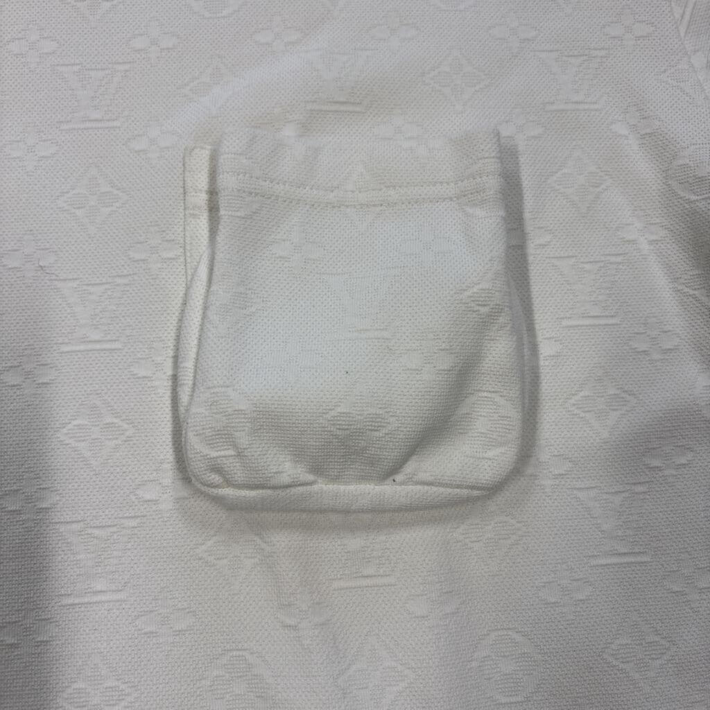 Louis Vuitton LV White Monogram Pocket T-shirt
