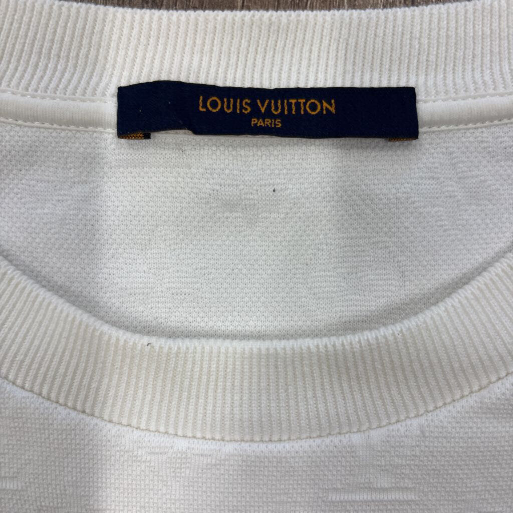 Louis Vuitton LV White Monogram Pocket T-shirt