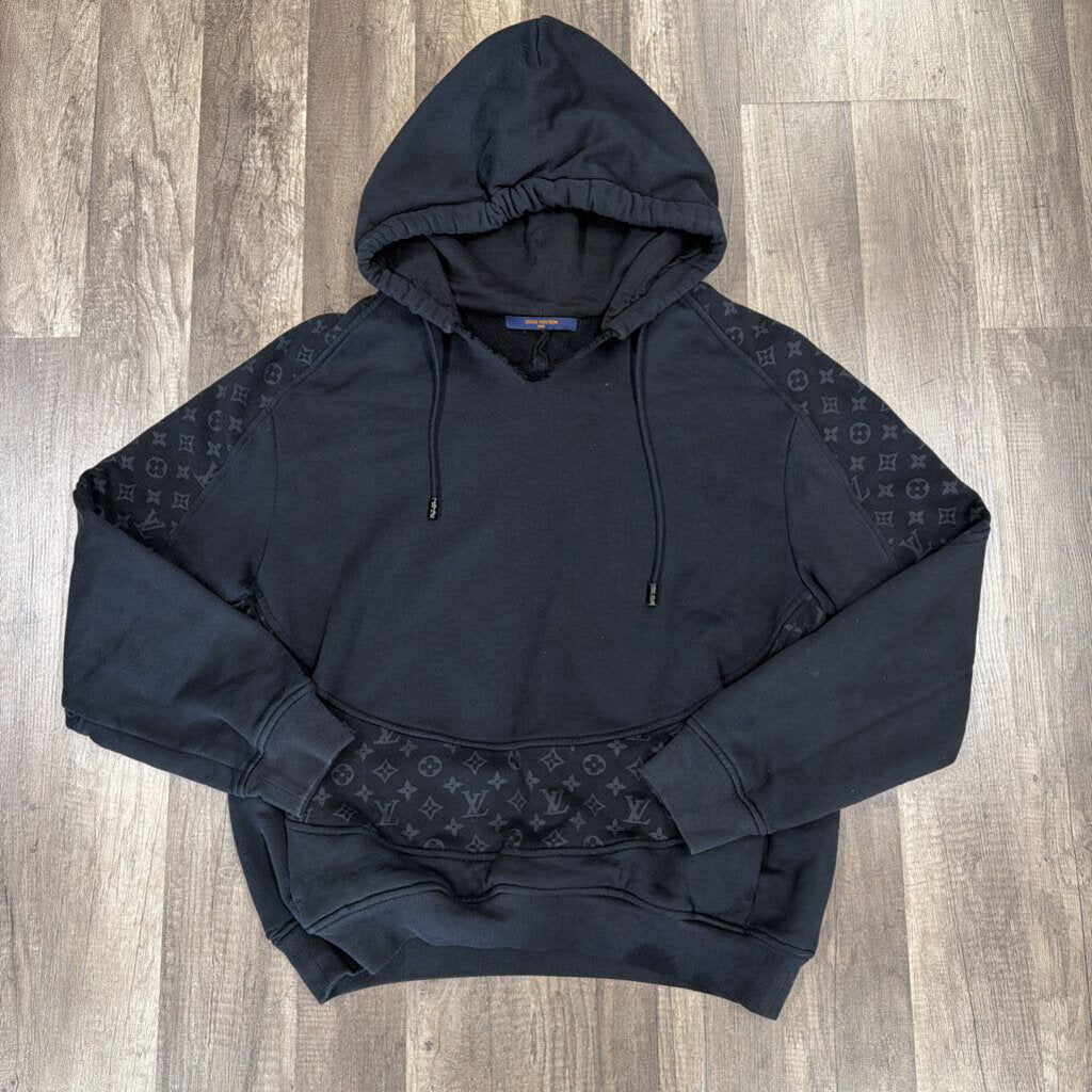Louis Vuitton LV Circle Cut Monogram Hoodie Black (FLAW)