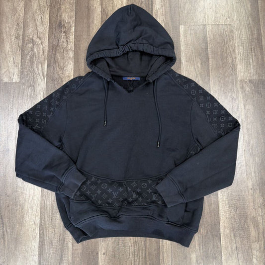 Louis Vuitton LV Circle Cut Monogram Hoodie Black (FLAW)