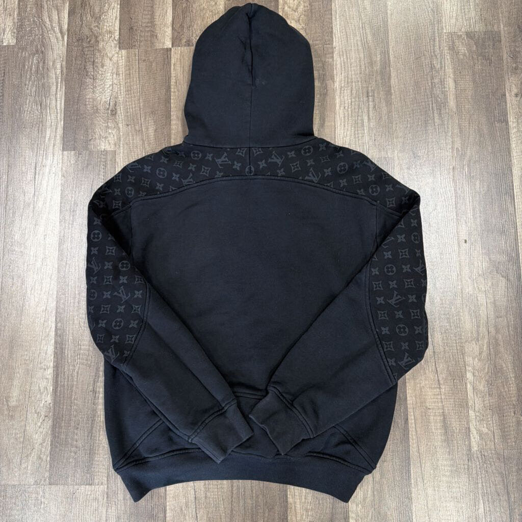 Louis Vuitton LV Circle Cut Monogram Hoodie Black (FLAW)