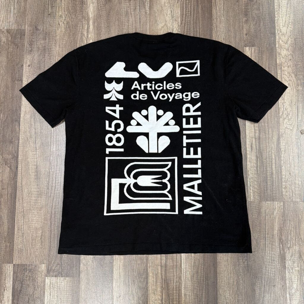 Louis Vuitton LV 1854 Graphic Articles de Voyage T-shirt Black White
