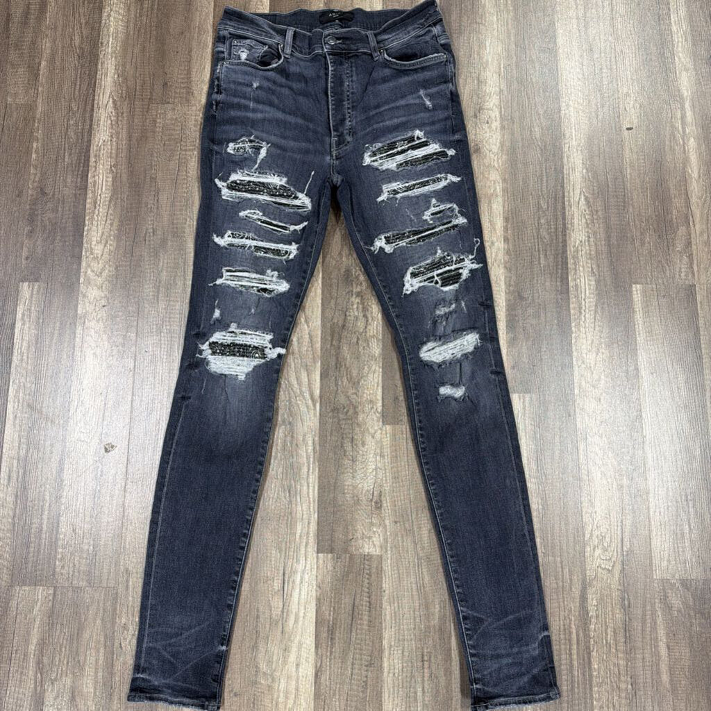 Amiri Thrasher Grey Black