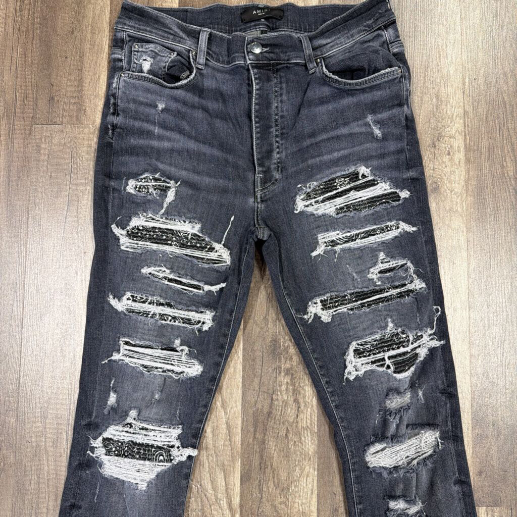 Amiri Thrasher Grey Black