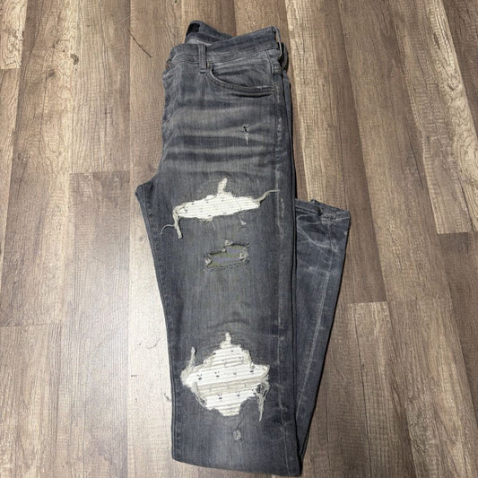 Amiri Mx-1 Jeans Grey/White Playboy Patch