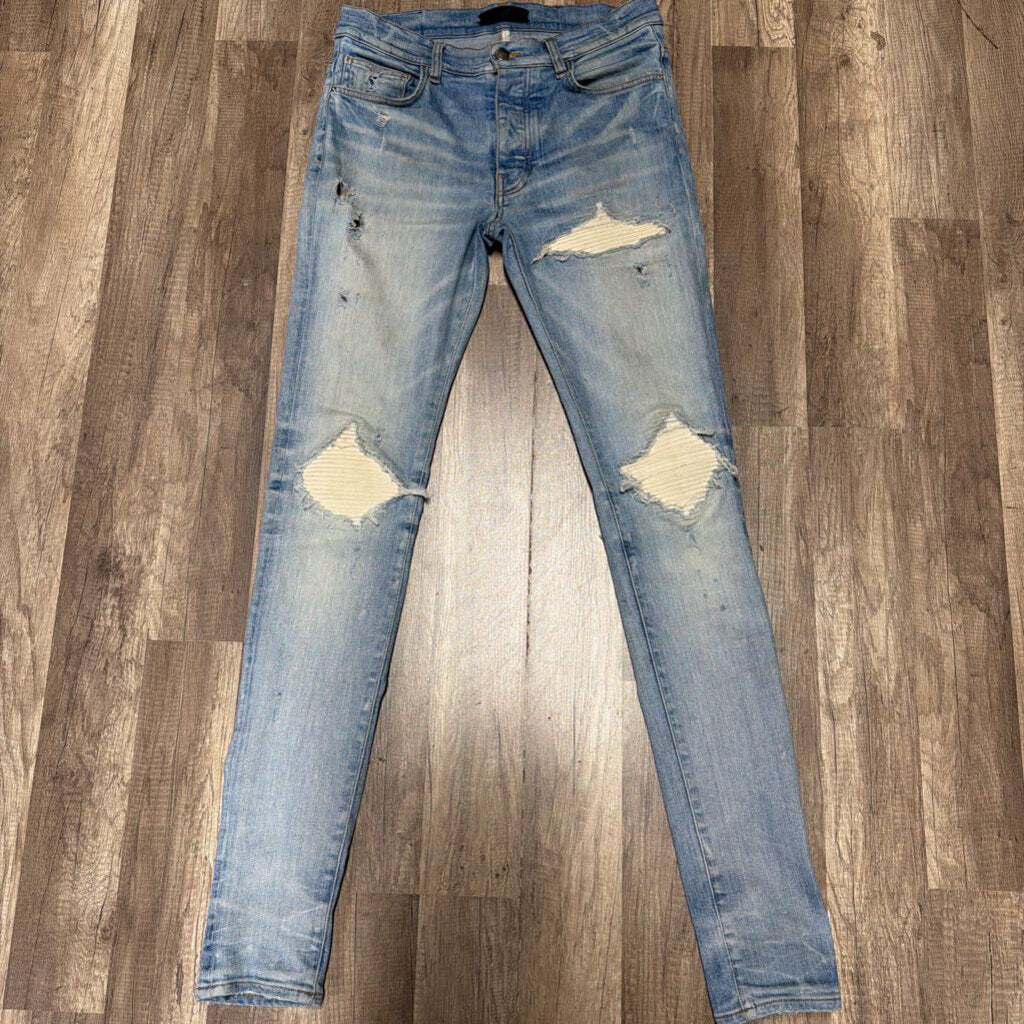 Amiri Mx-1 Jeans Blue/White Patch