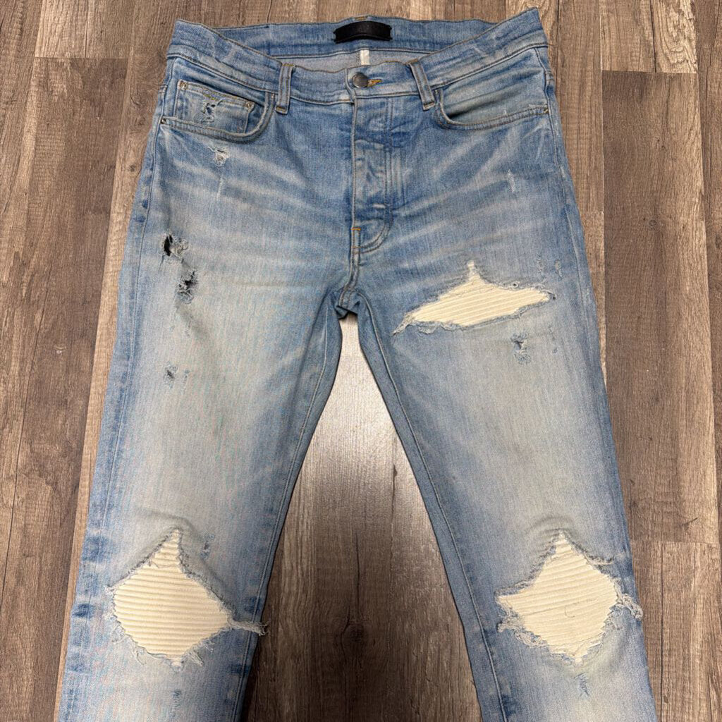 Amiri Mx-1 Jeans Blue/White Patch