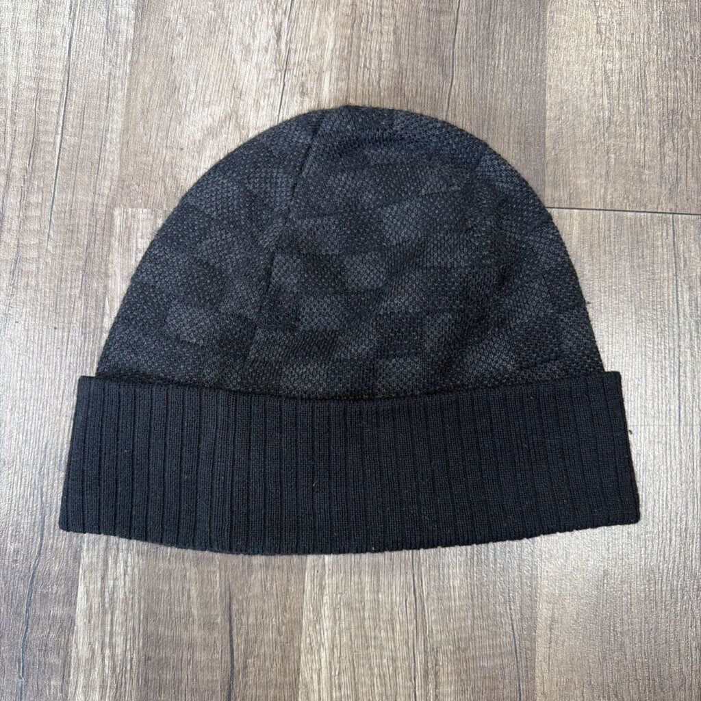Louis Vuitton black damier beanie