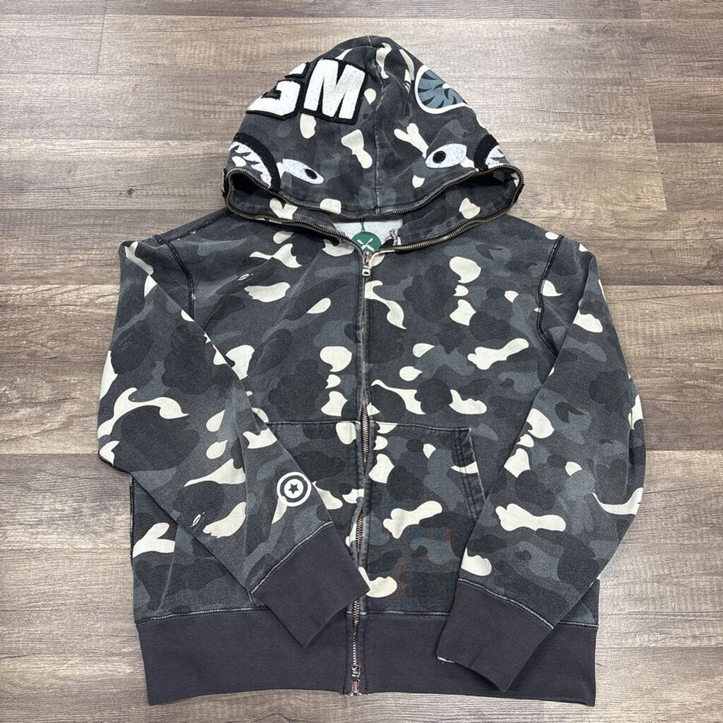 Babe camo grey shark hoodie