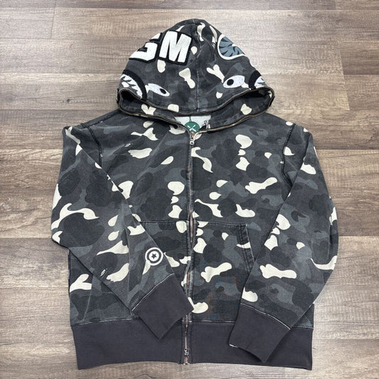 Babe camo grey shark hoodie