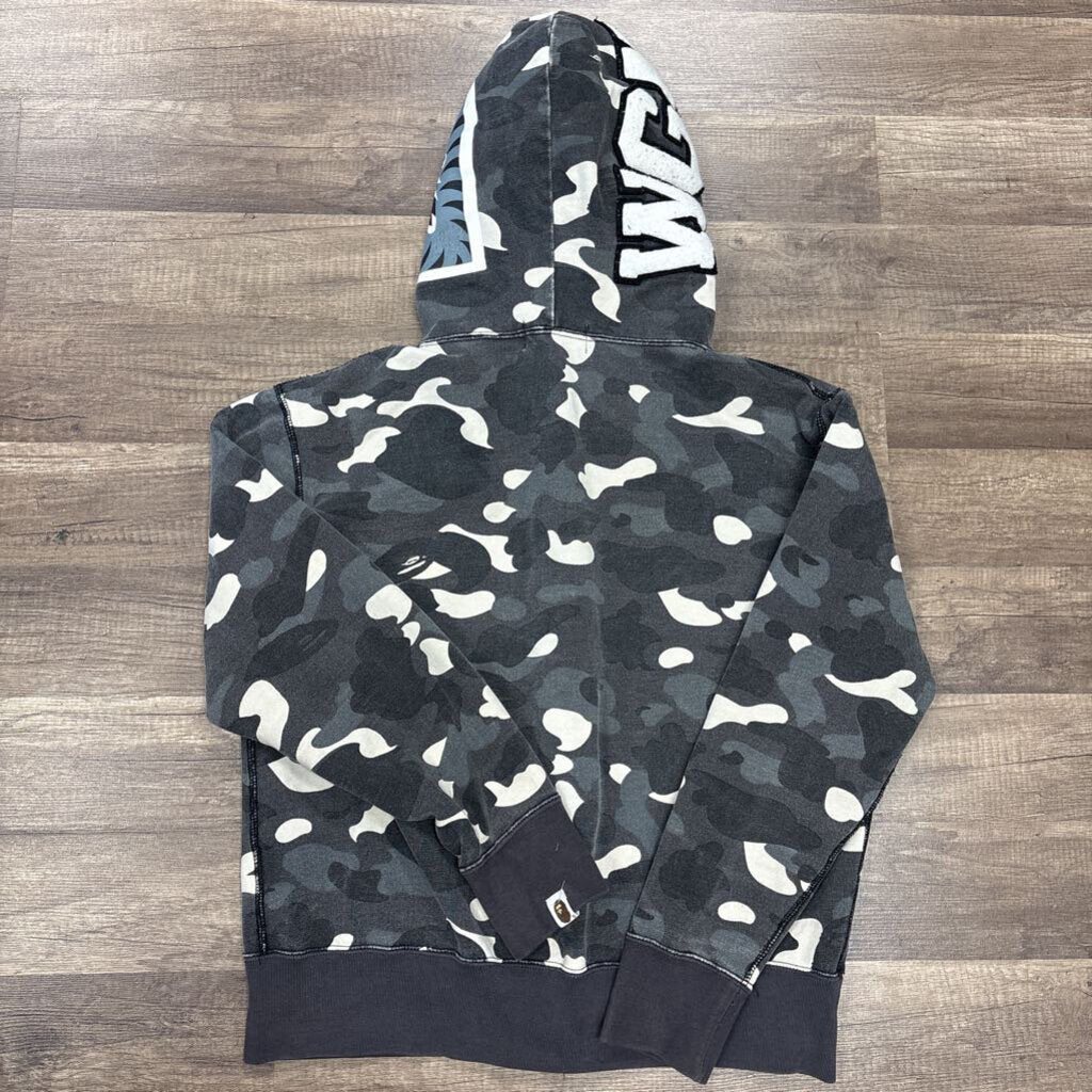 Babe camo grey shark hoodie