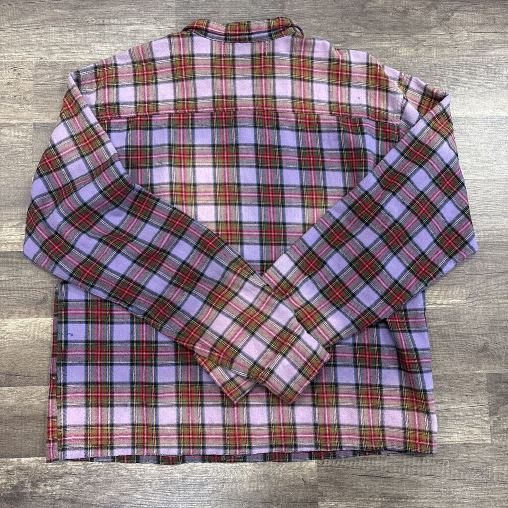 Vale Rhinestone Purple Flannel