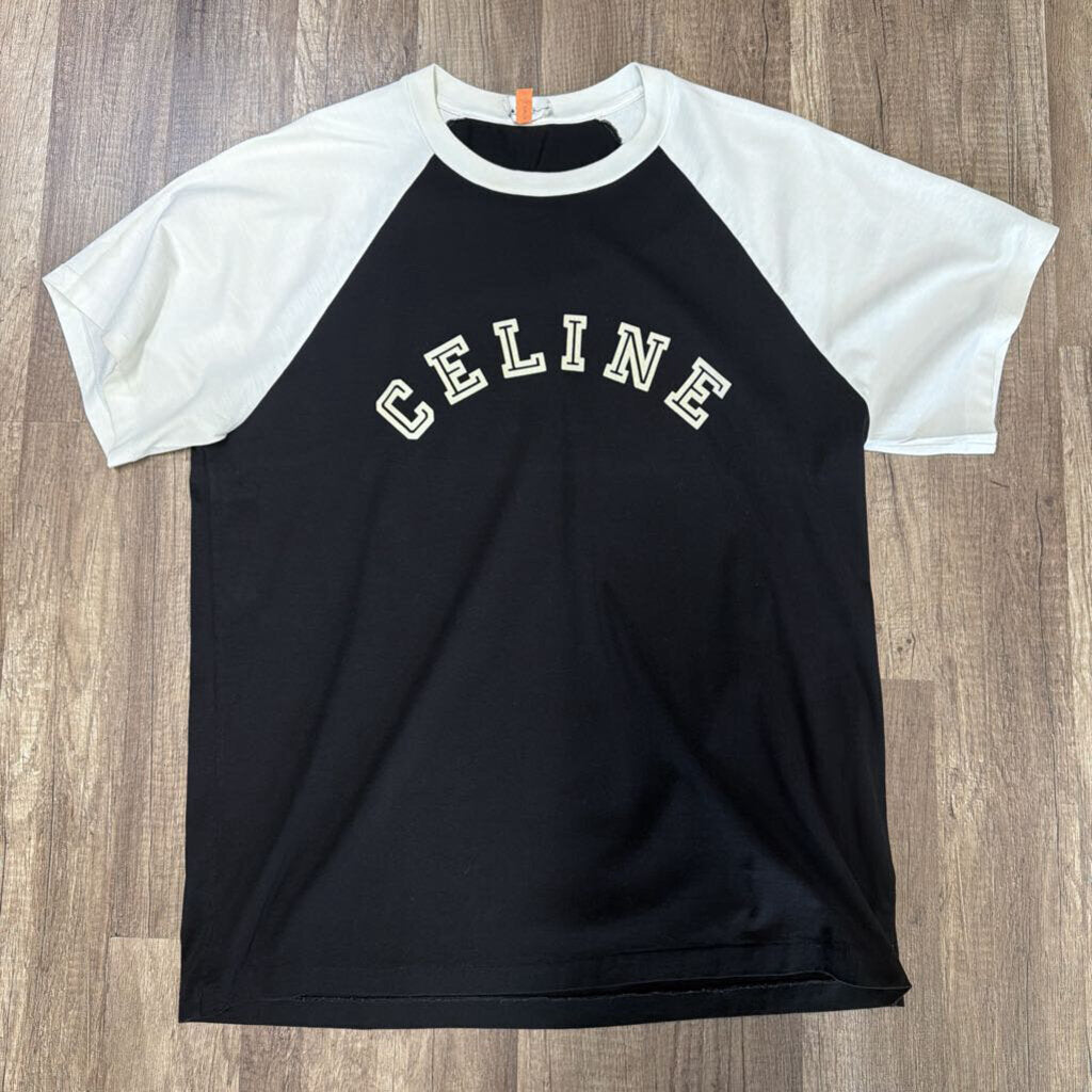 Celine Jersey Shirt Black White