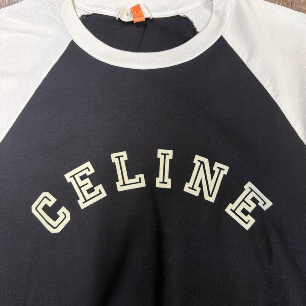 Celine Jersey Shirt Black White