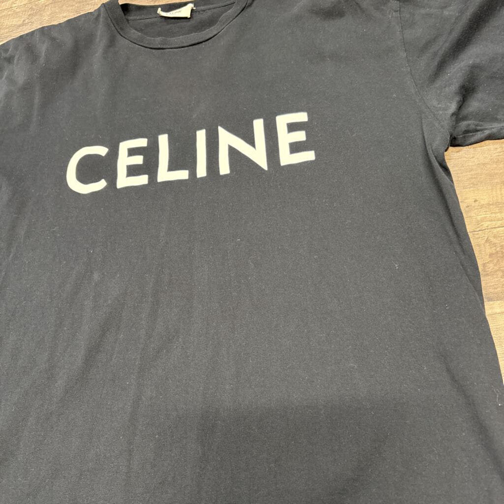 Celine Logo Black Shirt