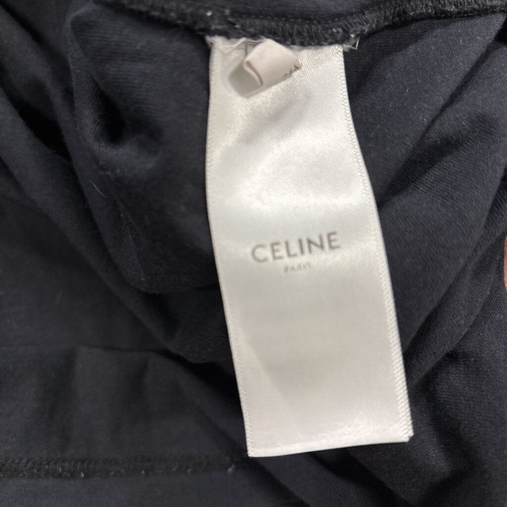 Celine Logo Black Shirt