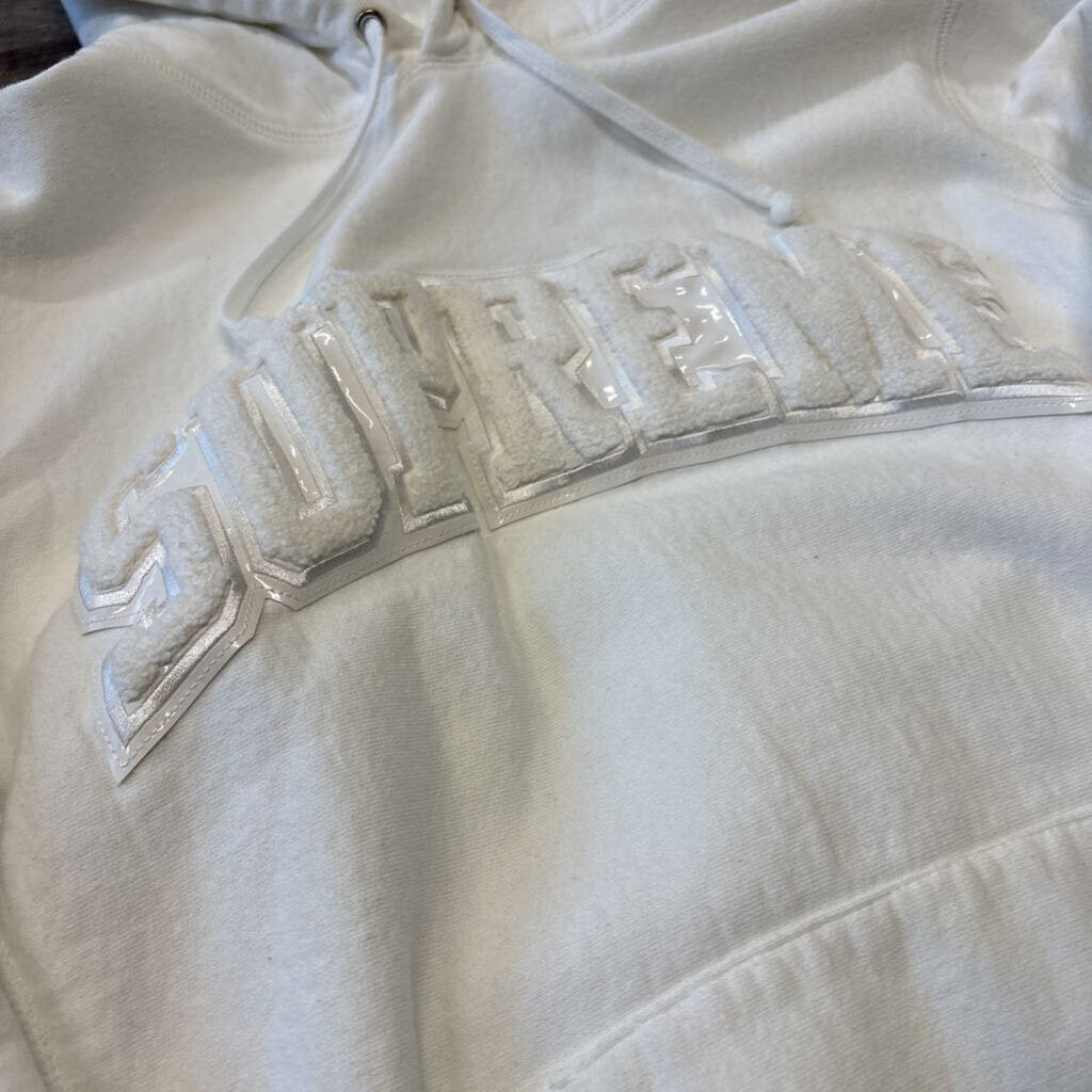 Supreme Chenille White Hoodie