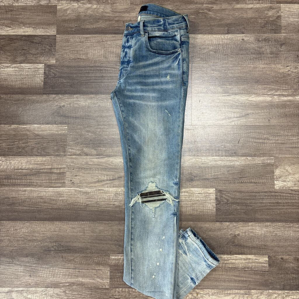 Amiri Jean Camo Oblique Logo