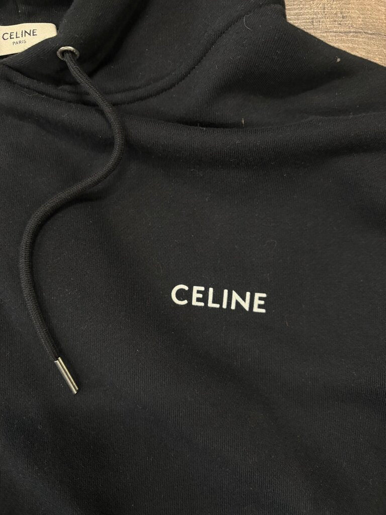 Celine Zip Hoodie Black