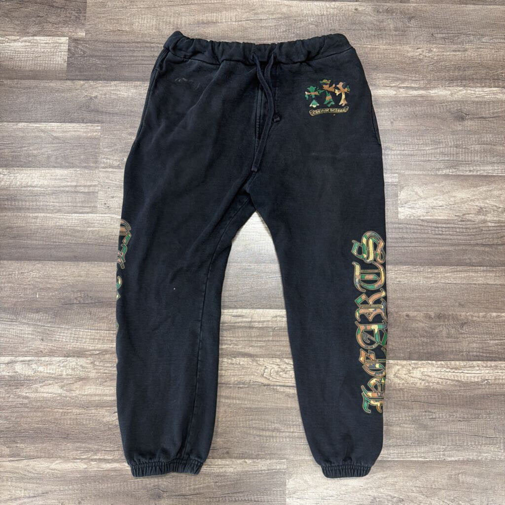 Chrome Hearts Sweatpants Black Camo Cross