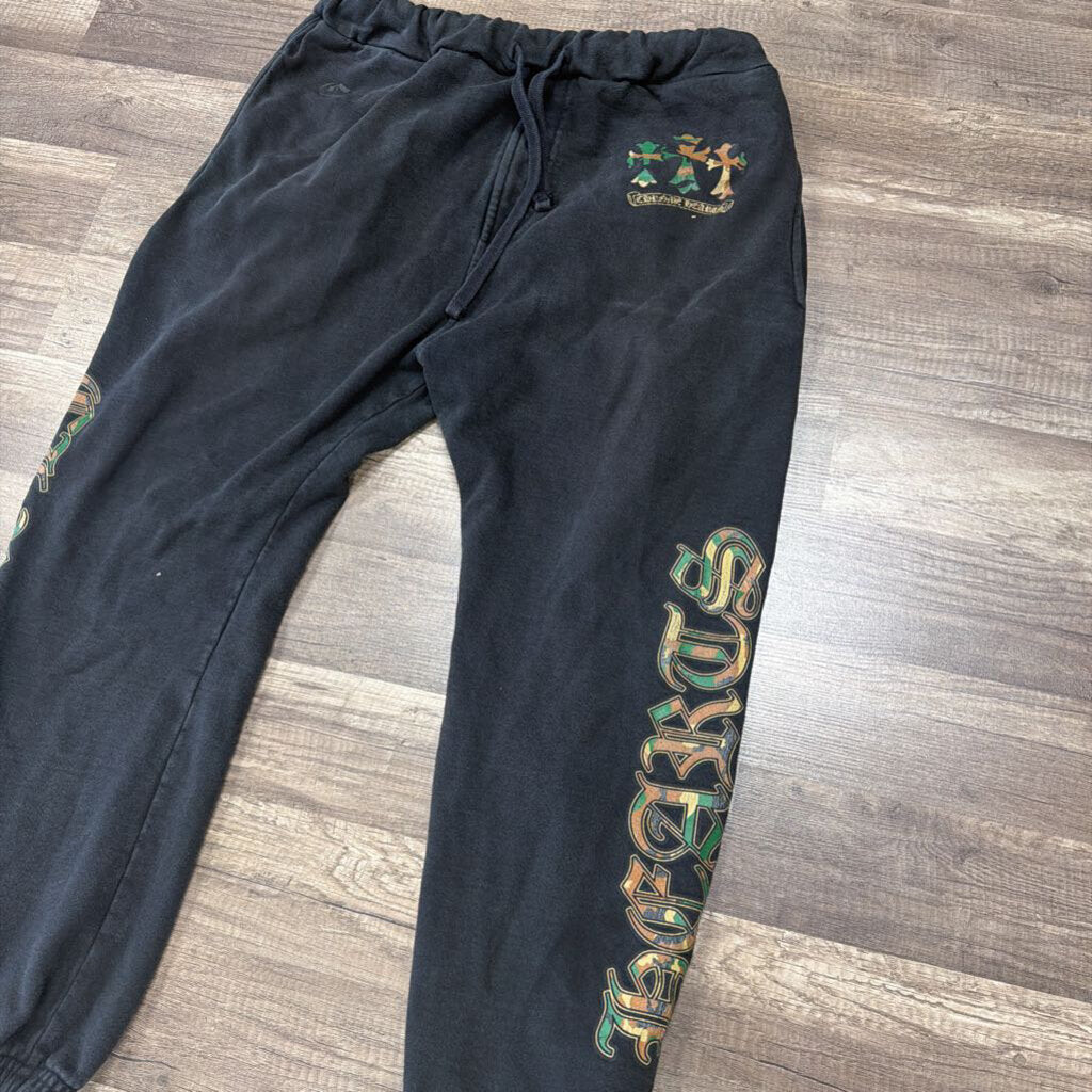 Chrome Hearts Sweatpants Black Camo Cross