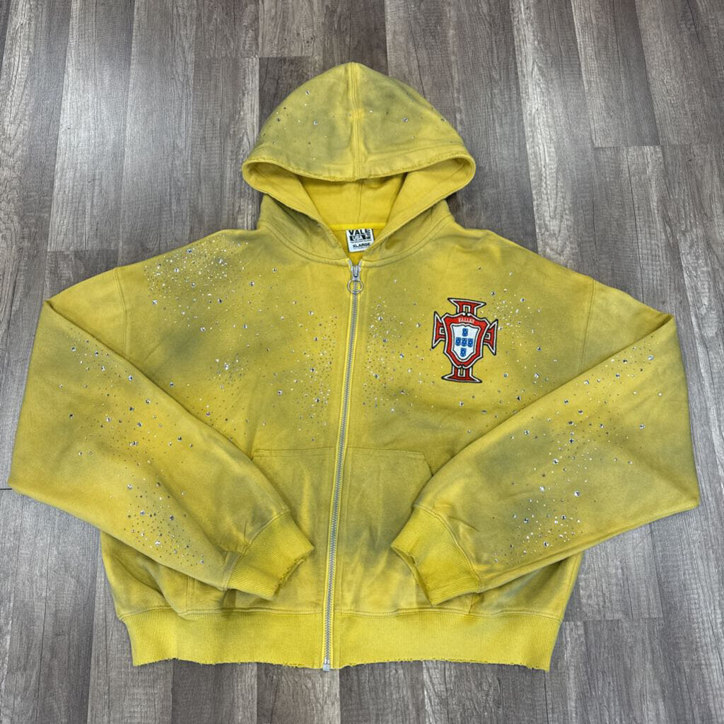 Vale Yellow Crest Zip Up