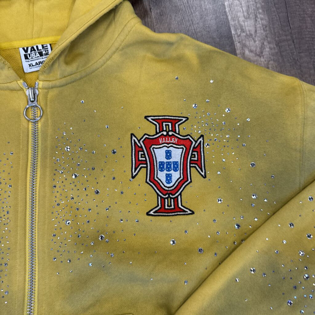 Vale Yellow Crest Zip Up