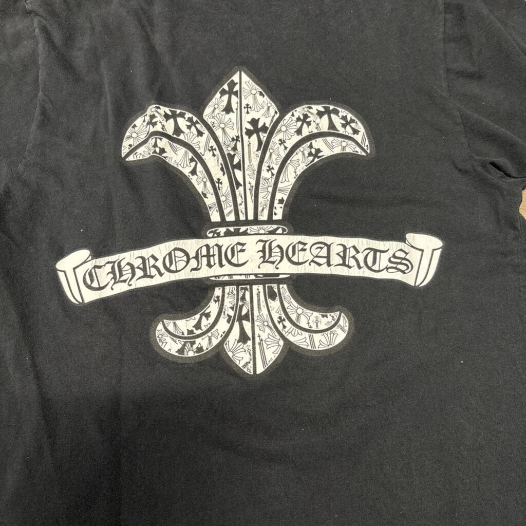 Chrome Hearts shirt black pocket Fleur monogram