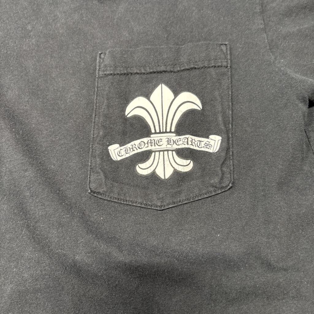 Chrome Hearts shirt black pocket Fleur monogram